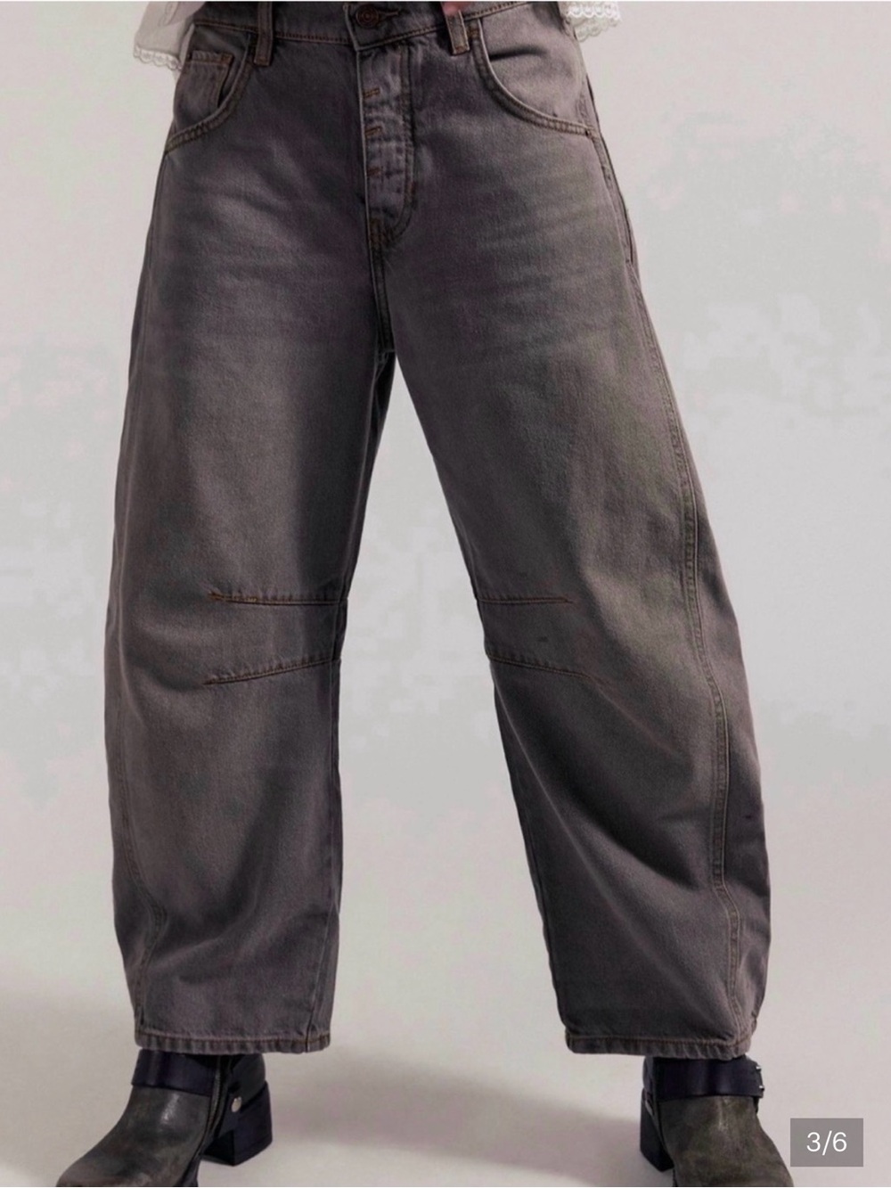 We The Free Good Luck Mid Rise Barrel Jeans